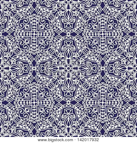 Beautiful Vintage seamless pattern. Ornament. Unusual. Indian motif. For your design.