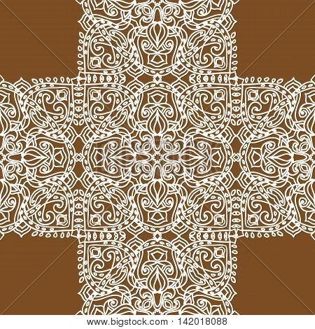 Beautiful Vintage seamless pattern. Ornament. Unusual. Indian motif. For your design.
