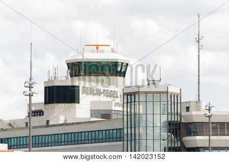 BERLIN, GERMANY - 22 JULY 2016- The main airport in Berlin Tegel TXL, Flughafen Berlin-Tegel.