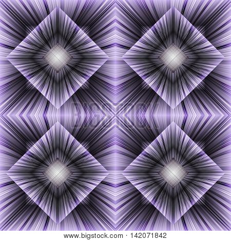 Seamless pattern of the hollow striped cubes. Volumetric abstract background. 3D effect