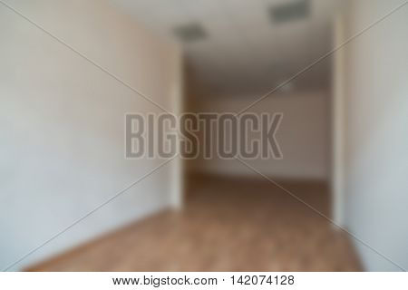 Common office building interior  theme creative abstract blur background with bokeh effect
