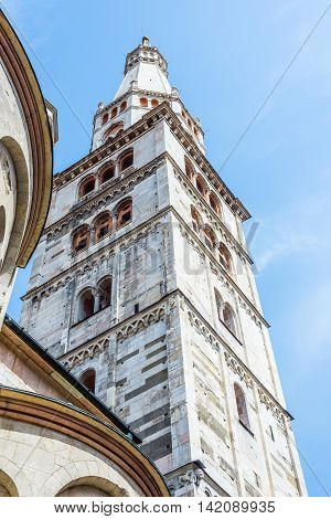 Cathedral Of Santa Maria Assunta E San Geminiano Of Modena, In Emilia-romagna. Italy.