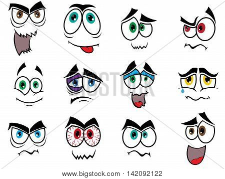 Colourful Halloween Smiles And Grimaces
