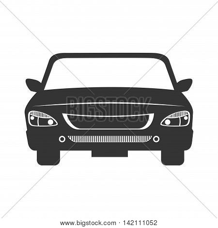 car front automobile auto vehicle transport vector graphic isolated and flat illustration