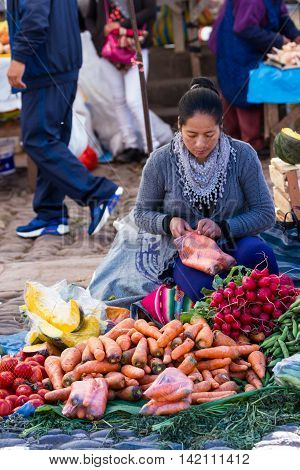 Fruits And Vegetables At The Market, Peru