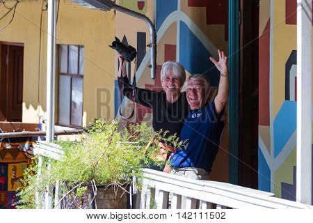 Tourists At A Restaurant