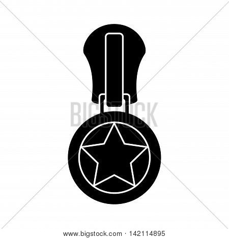 star zipper zippered zip style teeth sewing textile vector graphic isolated and flat illustration