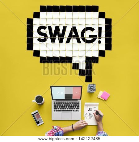 Expression Words Emotion Communication Slang Concept