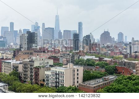 Aerial View Of Lower Manhattan