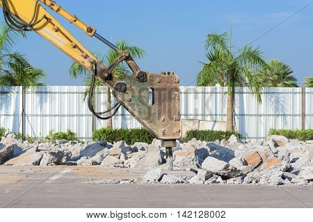 Breaking Concrete Road