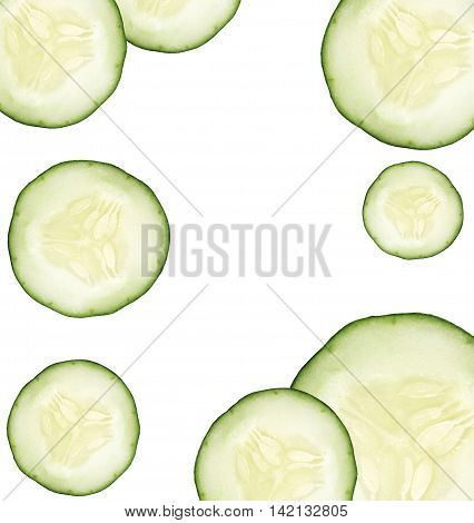 Cucumber can be healthy food or nature cosmetics for treatment