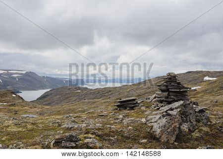 the nature of northern Norway Summer in the mountains