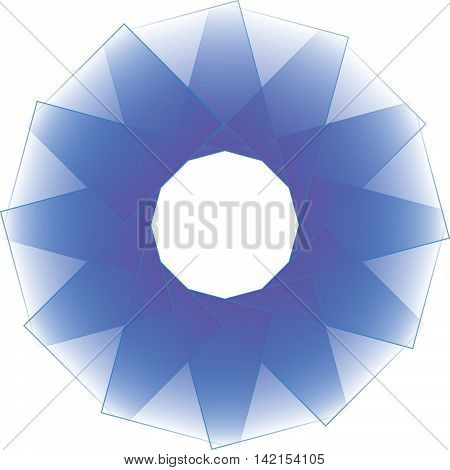 Blue Circle Design  Vector Round Design Pattern