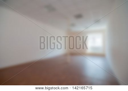 Common office building interior  theme creative abstract blur background with bokeh effect
