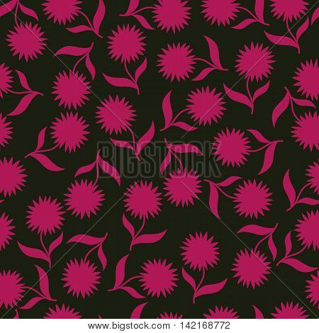 Seamless vector illustration with flowers flower pattern seamless background
