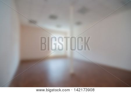 Common office building interior  theme creative abstract blur background with bokeh effect