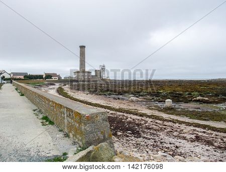 coastal scenery around Penmarch in the Finistere department of Brittany in France