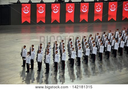 National Day Parade Rehearsal 2016 In Singapore