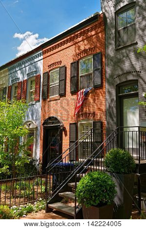 Bright Architecture On The Streets Of Washington Dc
