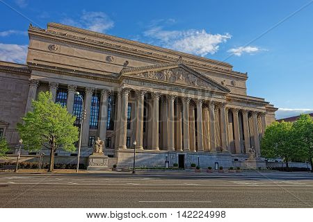 National Archives Building In Washington Dc Usa