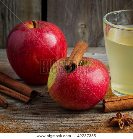 Apple cider cinnamon sticks and star anise.