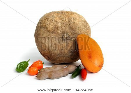 Jicama Mango Chili Tamarindo mexicanske frugter