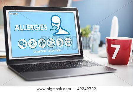 Allergy Hypersensitive Sensitivity Healthcare Infection Concept