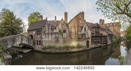 Bonifacius bridge one of the most romantic location in Bruges Belgium