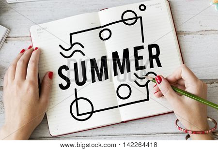 Summer Vacation Fun Concept