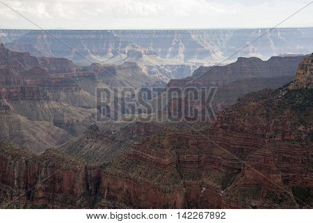 Bright Angel Point trailhead and sign in the Grand Canyon