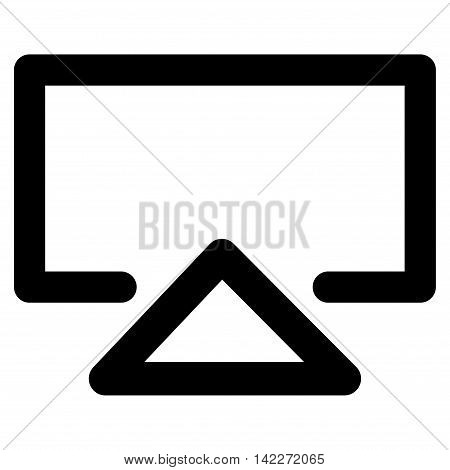 Data Entry glyph icon. Style is contour flat icon symbol, black color, white background.