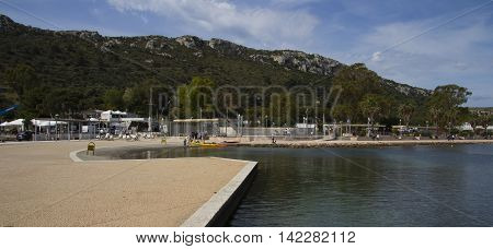 Cagliari: overview of the tourist port of Marina Piccola - Sardinia