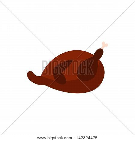 Gammon icon in flat style on a white background
