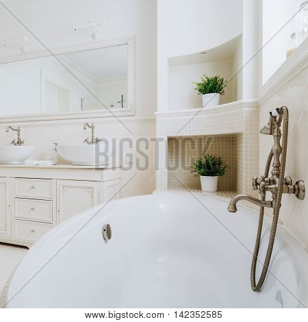 Bathtub With Antique Tap