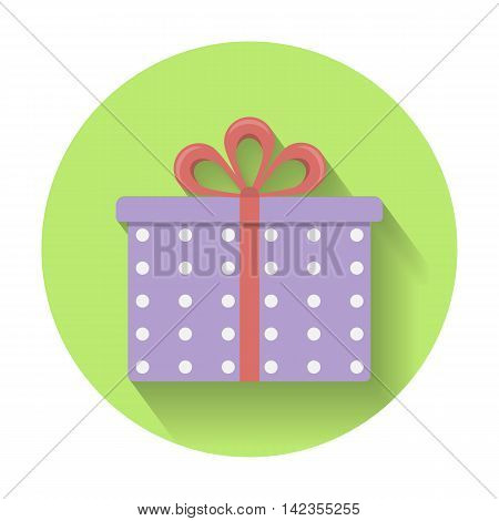 Gift Box Flat Icon