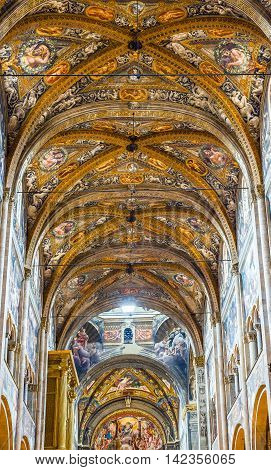 Cathedral Of Santa Maria Assunta Of Parma, In Emilia-romagna. Italy.