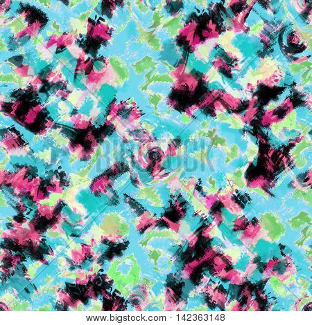 Art splash brush strokes paint abstract seamless pattern print background