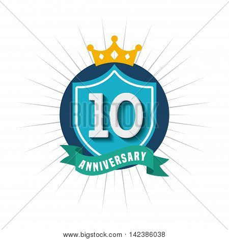 aniversary card icon design, vector illustration eps10
