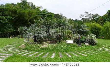 Kuala Lumpur/Malaysia - September 2012: Perdana Botanical Gardens in Kuala Lumpur, Malaysia.