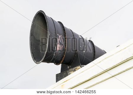 Black foghorn. Nash Point Vale of Glamorgan Wales.