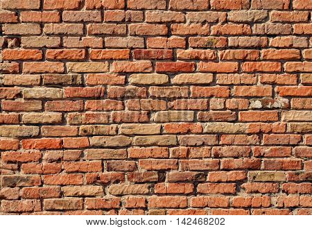Structure of an old brick wall for use as textures