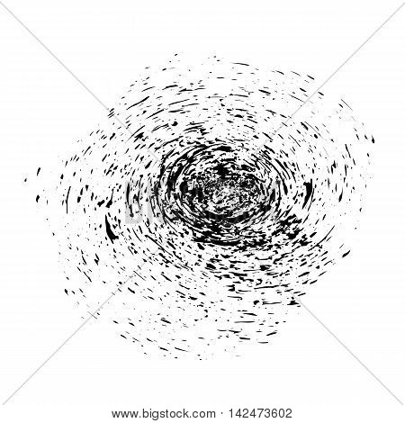 Grunge Ink Background. Textured Black Splatters. Dust Overlay Distress Grain. Grune Blob Pattern