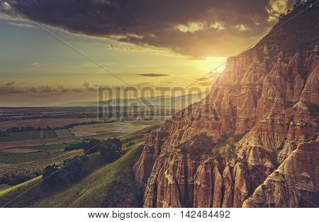 Scenic Setting Sun Landscape