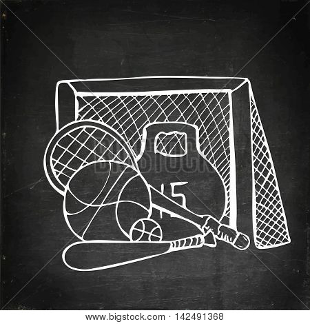 Sports Equipment. Day Of Culture And Sport.