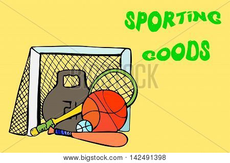 Sports Equipment. Day Of Culture And Sport.