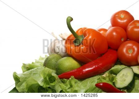 Gustose verdure isolate On White