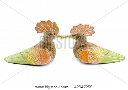 Hen model, isolate image on white backgroundd