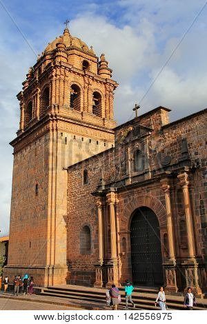 Cusco, Peru - January 20: Convent Of Santo Domingo In Koricancha Complex On January 20, 2015  In Cus