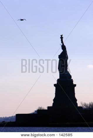 Silueta de libertad
