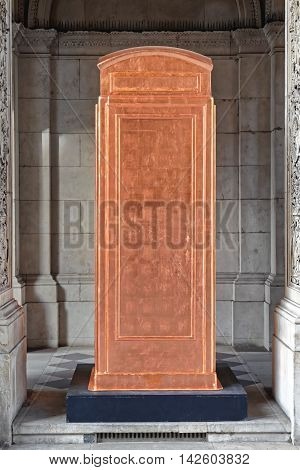 Iconic British Phone Booth Made From Coper Metal